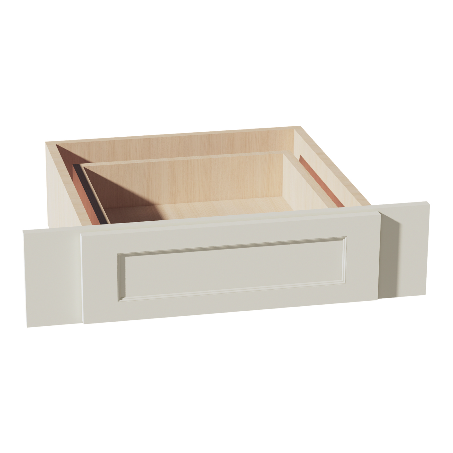 TW-KD30: Creamy White Shaker 30"W Vanity Knee Drawers