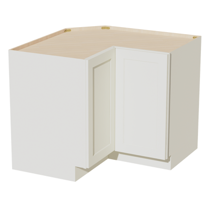 TW-LSB36: Creamy White Shaker 36" 2 Doors Lazy Susan Corner Base Cabinet