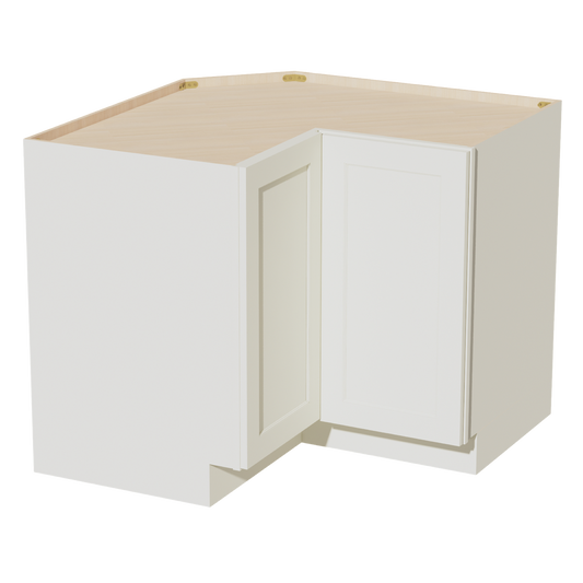 TW-LSB36: Creamy White Shaker 36" 2 Doors Lazy Susan Corner Base Cabinet