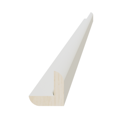 TW-OCM8: Creamy White Shaker 96"W x 7/8"H x 7/8"D Outside Corner Molding