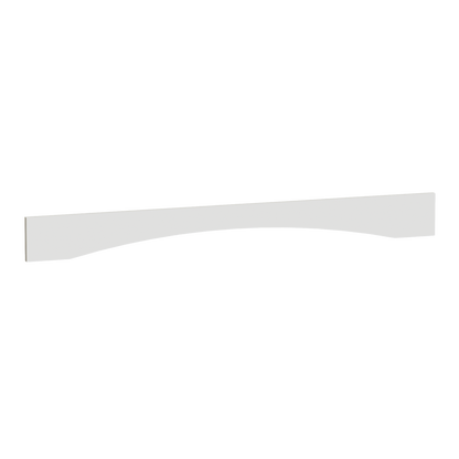 TW-VAR54: Creamy White Shaker 54"W x 5-1/2"H x 3/4"D Arched Valance