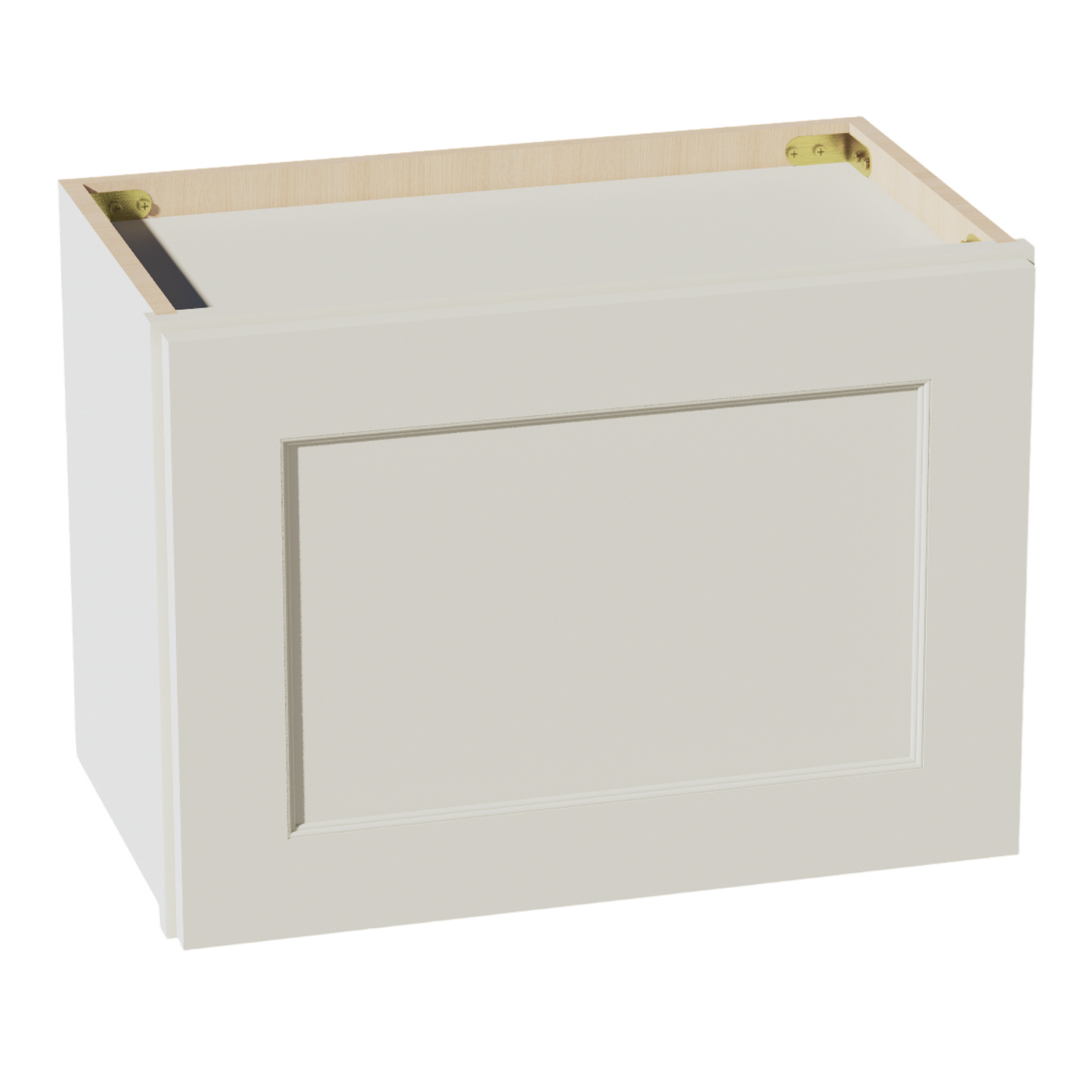 TW-W2115: Creamy White Shaker 21"W x 15"H 1 Door Standard Wall Bridge Cabinet