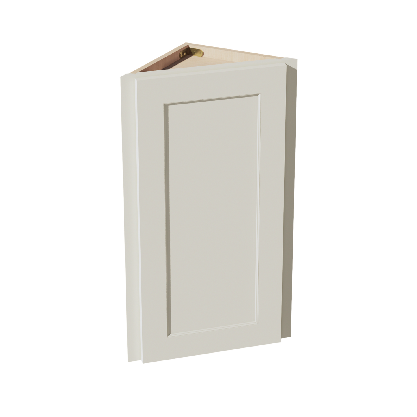 TW-WAE1230: Creamy White Shaker 12"W x 30"H x 12"D 1 Door & 2 Shelves Wall Angle End Cabinet