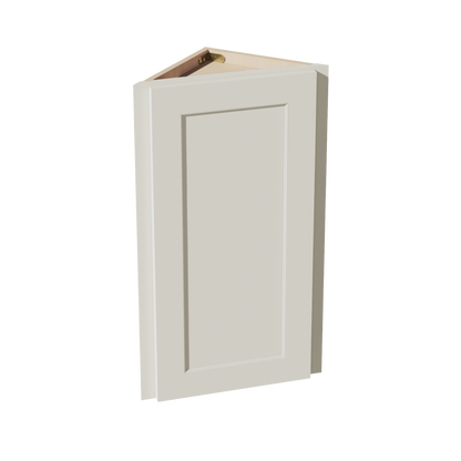 TW-WAE1230: Creamy White Shaker 12"W x 30"H x 12"D 1 Door & 2 Shelves Wall Angle End Cabinet