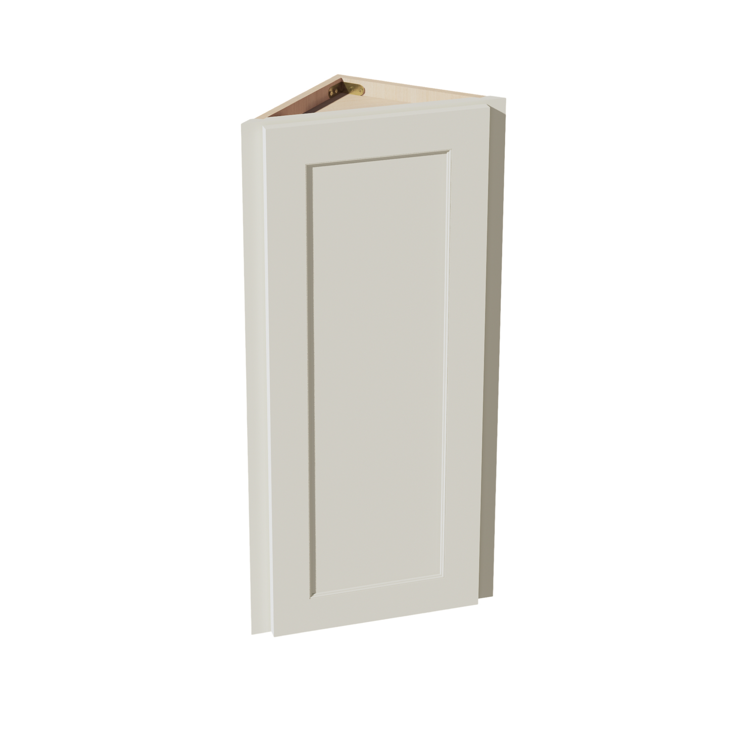 TW-WAE1236: Creamy White Shaker 12"W x 36"H x 12"D 1 Door & 2 Shelves Wall Angle End Cabinet