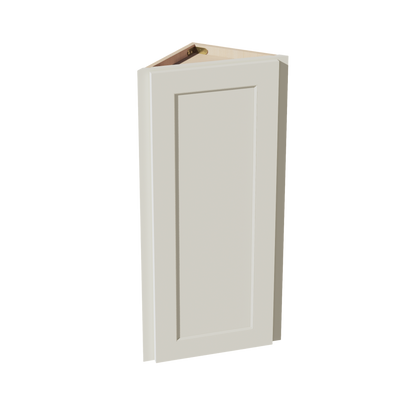 TW-WAE1236: Creamy White Shaker 12"W x 36"H x 12"D 1 Door & 2 Shelves Wall Angle End Cabinet