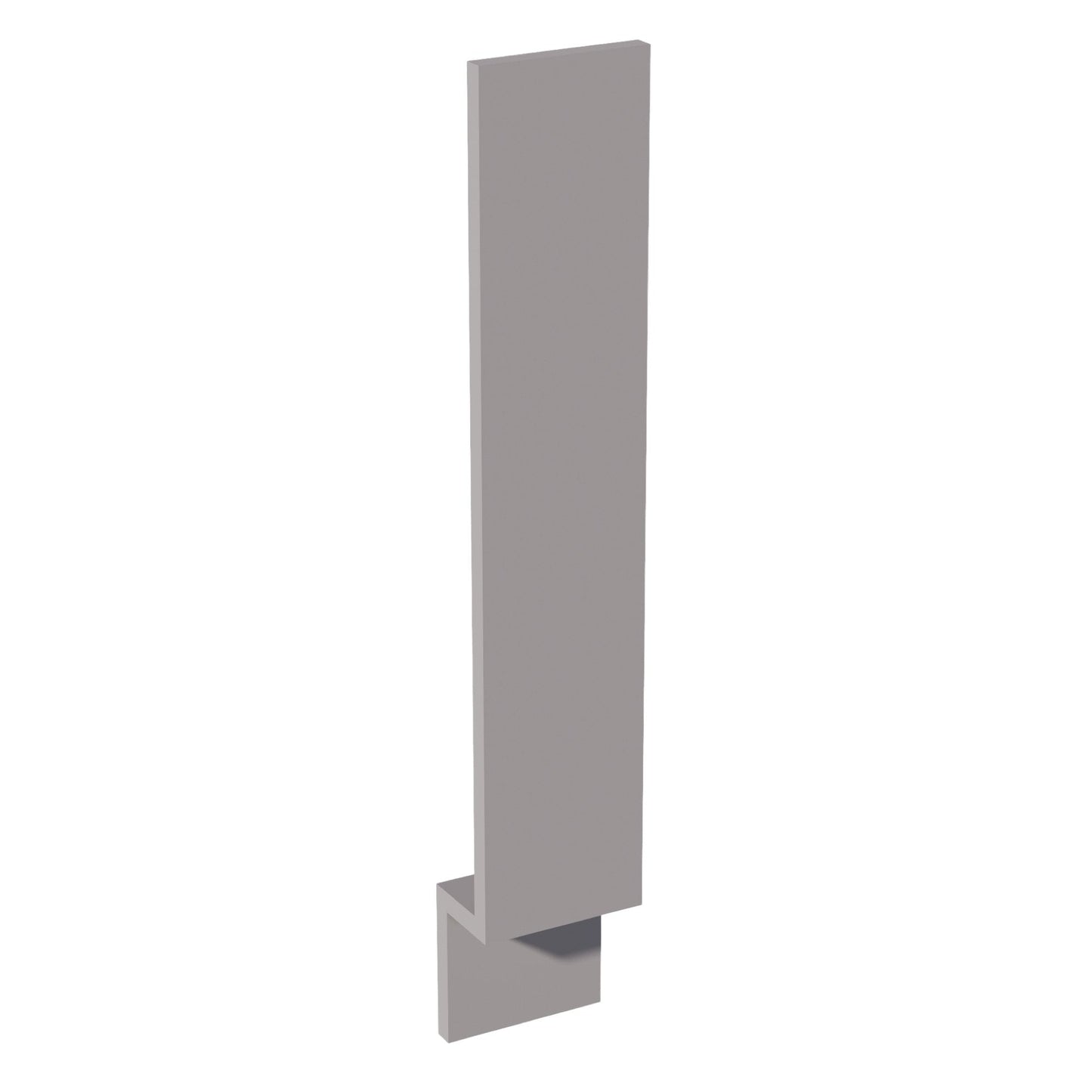 HA-BF6: Ash Gray Shaker 6"W Base Cabinet Filler