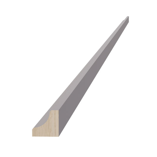 HA-ICM8: Ash Gray Shaker 96"W x 3/4"H x 3/4"D Inside Corner Molding