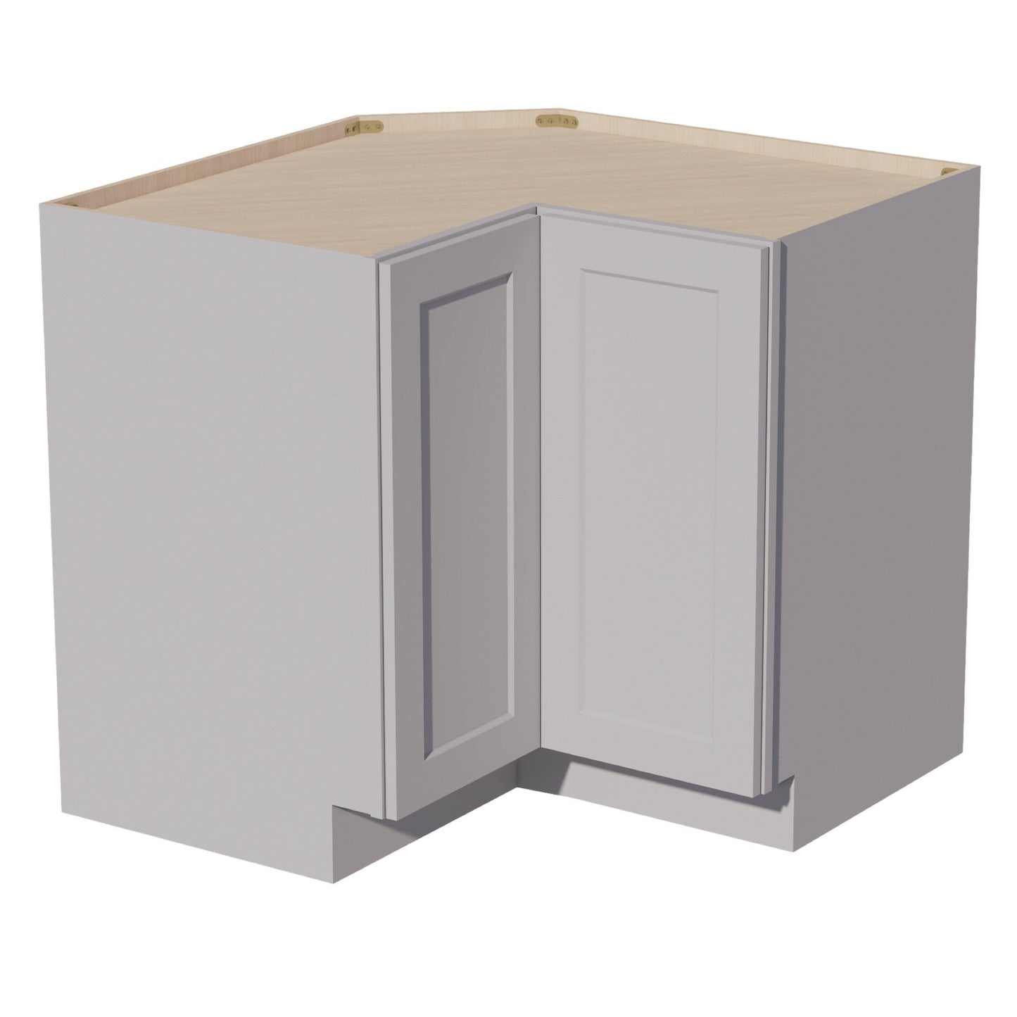 HA-LSB36: Ash Gray Shaker 36" 2 Doors Lazy Susan Corner Base Cabinets