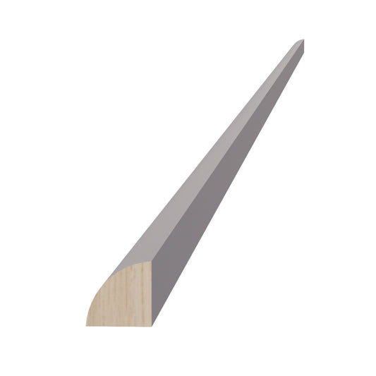 HA-QRM: Ash Gray Shaker 96"W x 3/4"H x 3/4"D Quarter Round Shoe Molding