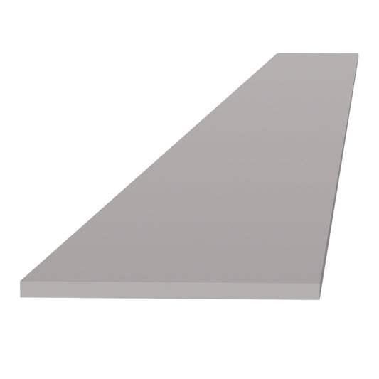 HA-TK8: Ash Gray Shaker 96"W x 4-1/2"H x 1/4"D Toe Kick Plate