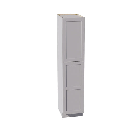 HA-TP1884: Ash Gray Shaker 18"W x 84"H x 24"D 2 Doors & 5 Shelves Tall Shelf Pantry Cabinets