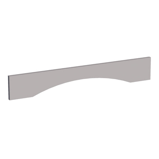 HA-VAR36: Ash Gray Shaker 36"W x 5-1/2"H x 3/4"D Arched Valance