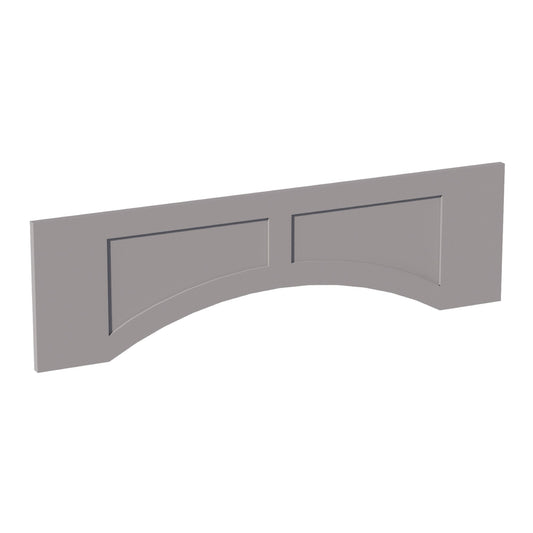HA-VARP42: Ash Gray Shaker 42"W x 12"H x 3/4"D Arched Valance with Raised Panel