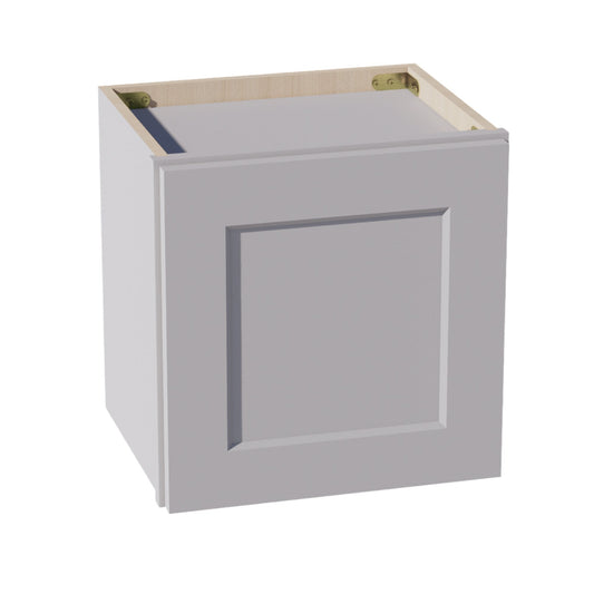 HA-W1515: Ash Gray Shaker 15"W x 15"H 1 Door Standard Wall Bridge Cabinet