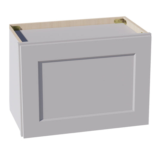 HA-W2115: Ash Gray Shaker 21"W x 15"H 1 Door Standard Wall Bridge Cabinet