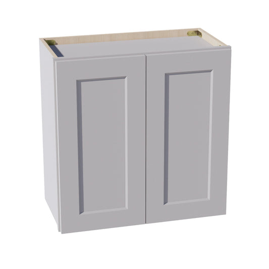 HA-W2424: Ash Gray Shaker 24"W x 24"H 2 Doors Standard Wall Bridge Cabinet