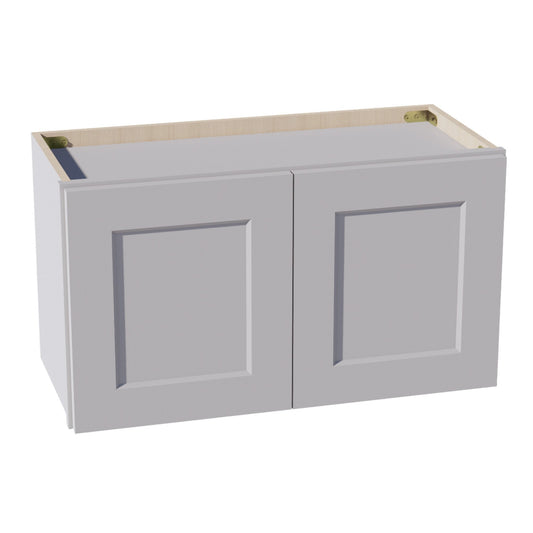 HA-W2715: Ash Gray Shaker 27"W x 15"H 2 Doors Standard Wall Bridge Cabinet