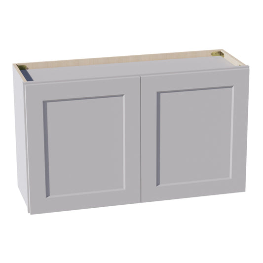 HA-W3621: Ash Gray Shaker 36"W x 21"H 2 Doors Standard Wall Bridge Cabinet