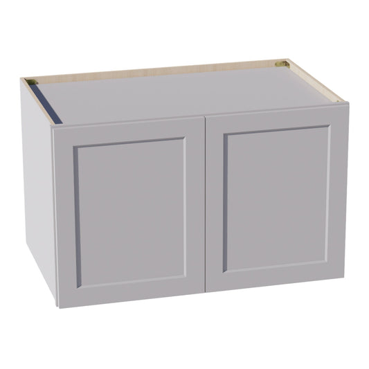 HA-W392424: Ash Gray Shaker 39"W x 24"H x 24"D 2 Doors & 1 Shelf Standard Bridge Wall Cabinet