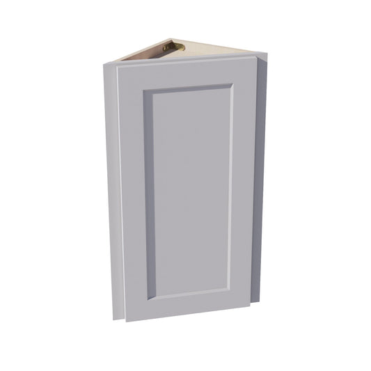 HA-WAE1230: Ash Gray Shaker 12"W x 30"H x 12"D 1 Door & 2 Shelves Wall Angle End Cabinet