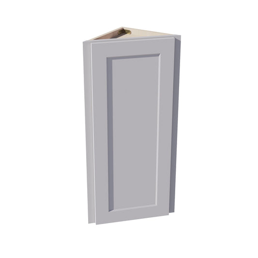 HA-WAE1236: Ash Gray Shaker 12"W x 36"H x 12"D 1 Door & 2 Shelves Wall Angle End Cabinet
