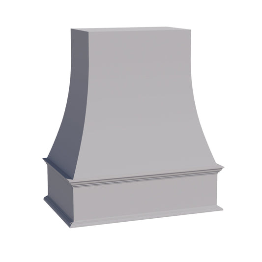 HA-WRH3036: Ash Gray Shaker 30"W x 36"H Wood Wall Mounted Range Hoods