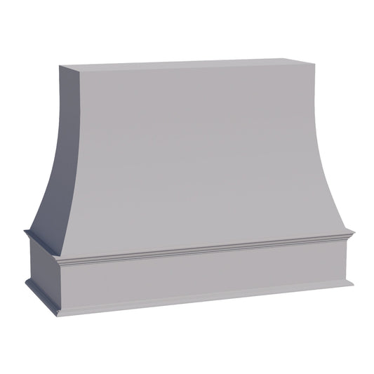 HA-WRH3648: Ash Gray Shaker 36"W x 48"H Wood Wall Mounted Range Hoods