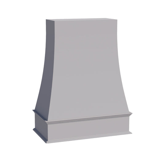 HA-WRH3648: Ash Gray Shaker 36"W x 48"H Wood Wall Mounted Range Hoods