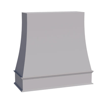 HA-WRH4848: Ash Gray Shaker 48"W x 48"H Wood Wall Mounted Range Hoods