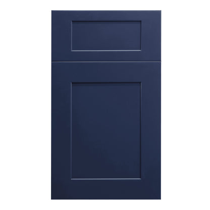 HB-B12: Indigo Blue Shaker 12"  1 Drawer 1 Door Standard Base Cabinet