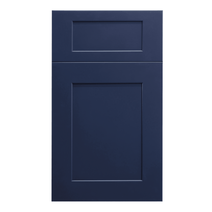 HB-B24: Indigo Blue Shaker 24"  1 Drawer 2 Doors Standard Base Cabinet