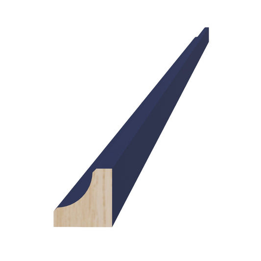 HB-ICM8: Indigo Blue Shaker 96"W x 3/4"H x 3/4"D Inside Corner Molding