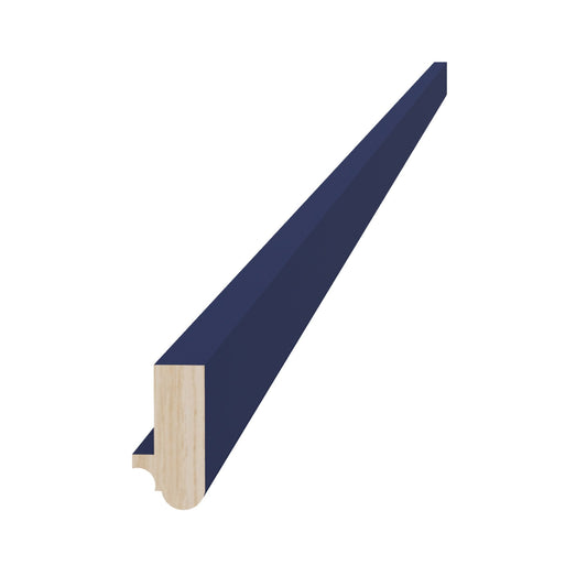 HB-LRM: Indigo Blue Shaker 96"W x 1-1/2"H x 3/4"D Light Rail Molding