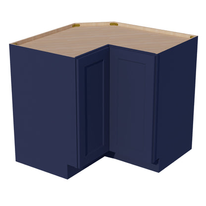 HB-LSB33: Indigo Blue Shaker 33" 2 Doors Lazy Susan Corner Base Cabinets