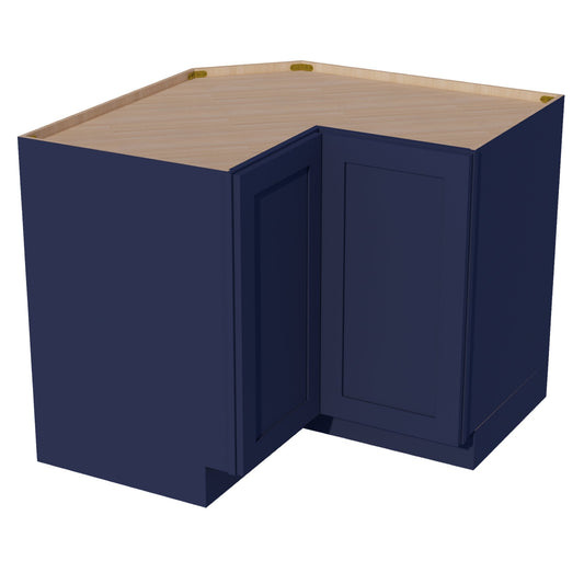 HB-LSB36: Indigo Blue Shaker 36" 2 Doors Lazy Susan Corner Base Cabinets