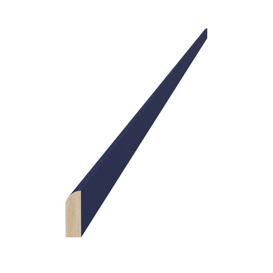 HB-SM8-S: Indigo Blue Shaker 96"W x 3/4"H x 1/4"D Scribe Molding