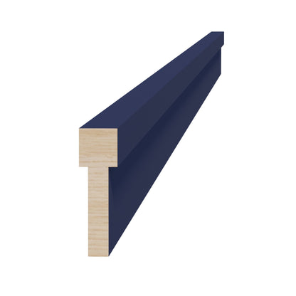 HB-STKM8: Indigo Blue Shaker 96"W x 2-1/2"H x 3/4"D Stacking Molding