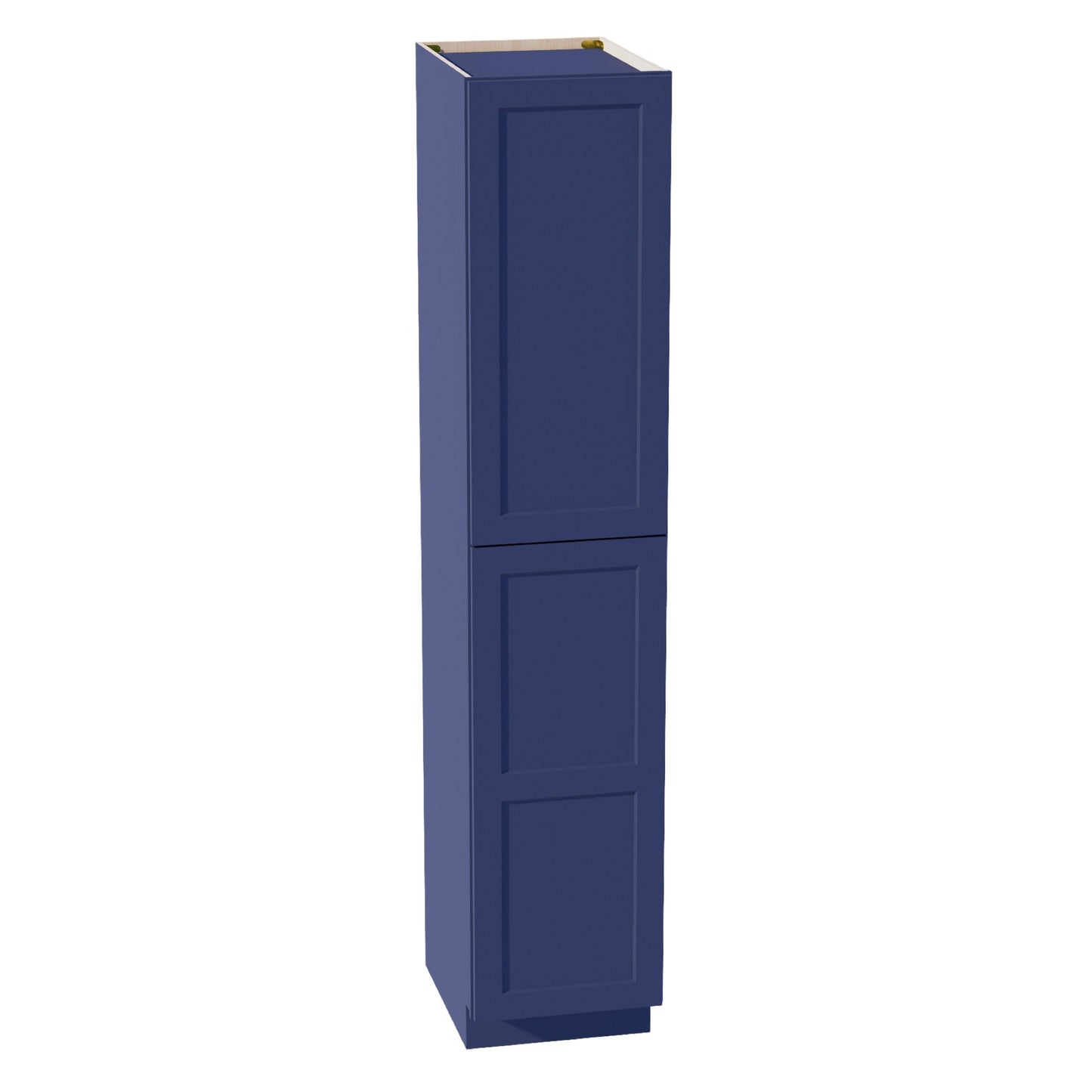 HB-TP1890: Indigo Blue Shaker 18"W x 90"H x 24"D 2 Doors & 5 Shelves Tall Shelf Pantry Cabinets