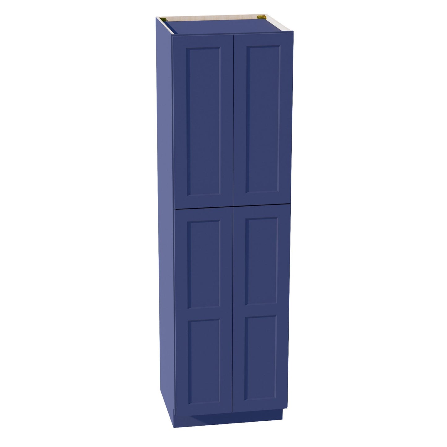 HB-TP2484: Indigo Blue Shaker 24"W x 84"H x 24"D 5 Door & 5 Shelves Tall Shelf Pantry Cabinets