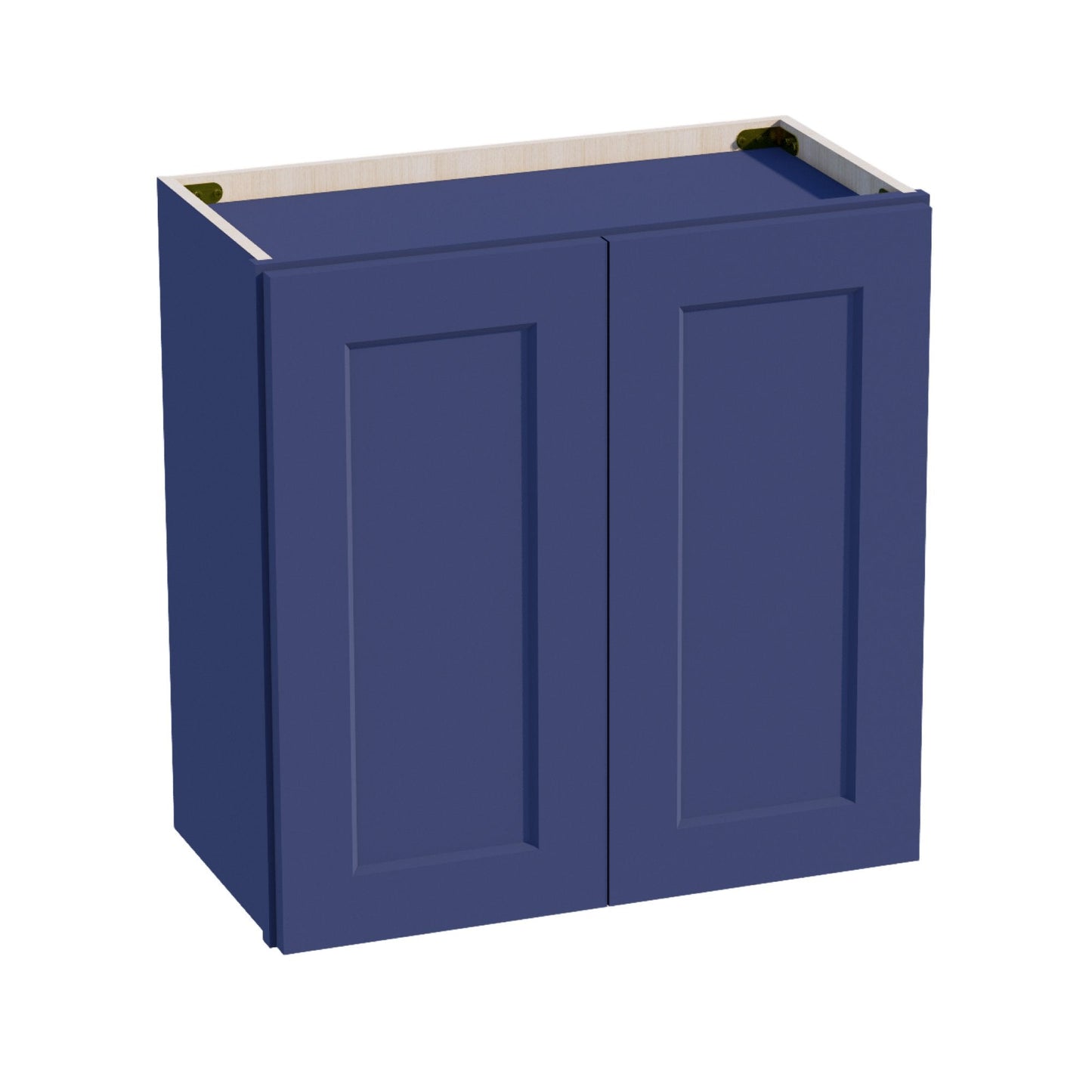 HB-W2424: Indigo Blue Shaker 24"W x 24"H 2 Doors Standard Wall Bridge Cabinet