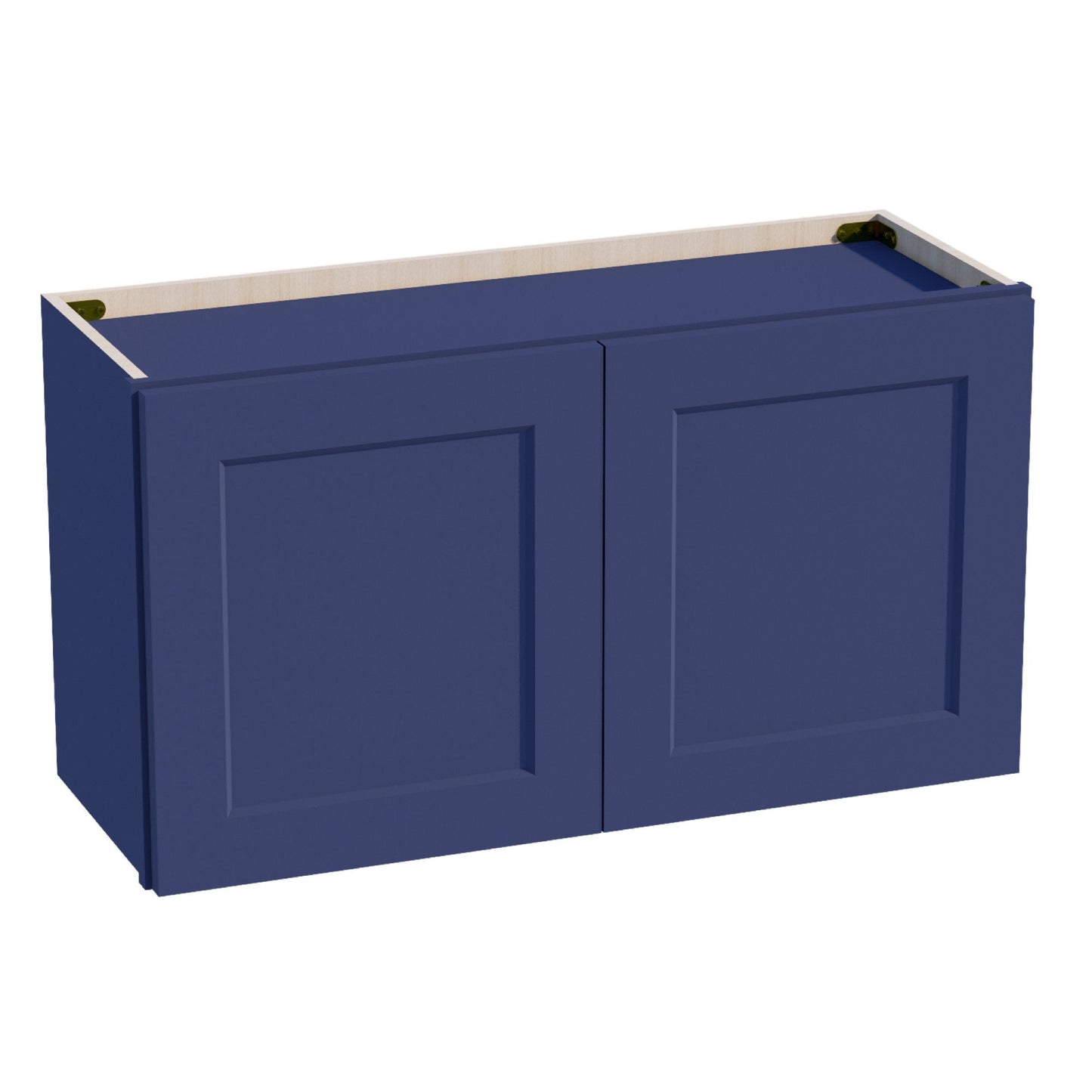 HB-W3318: Indigo Blue Shaker 33"W x 18"H 2 Doors Standard Wall Bridge Cabinet