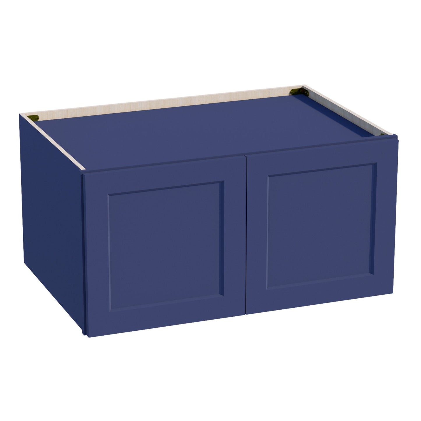 HB-W361824: Indigo Blue Shaker 36"W x 18"H x 24"D 2 Doors Standard Bridge Wall Cabinet