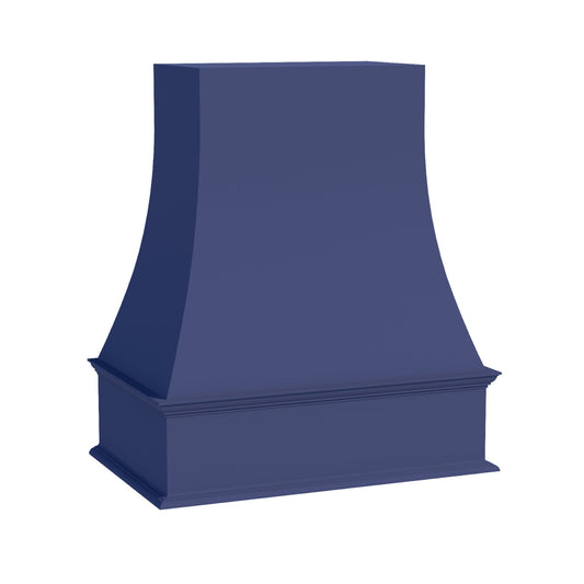 HB-WRH3036: Indigo Blue Shaker 30"W x 36"H Wood Wall Mounted Range Hoods