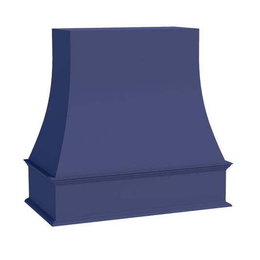 HB-WRH3636: Indigo Blue Shaker 36"W x 36"H Wood Wall Mounted Range Hoods