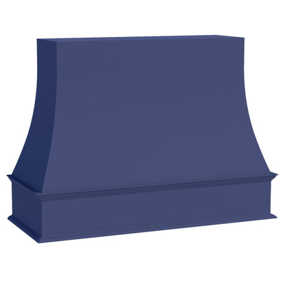 HB-WRH4836: Indigo Blue Shaker 48"W x 36"H Wood Wall Mounted Range Hoods