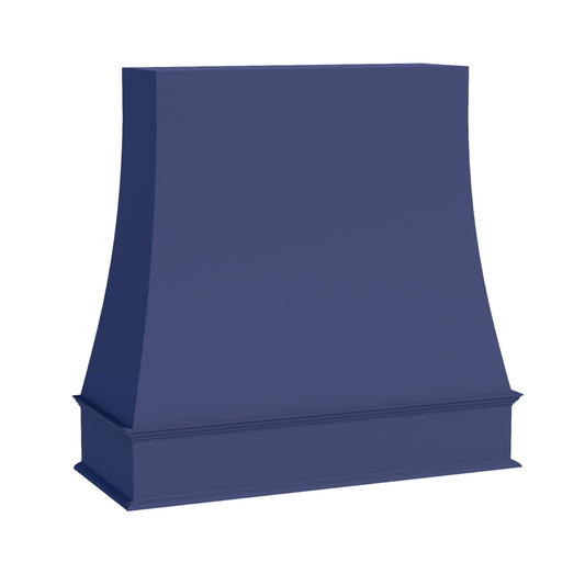 HB-WRH4848: Indigo Blue Shaker 48"W x 48"H Wood Wall Mounted Range Hoods