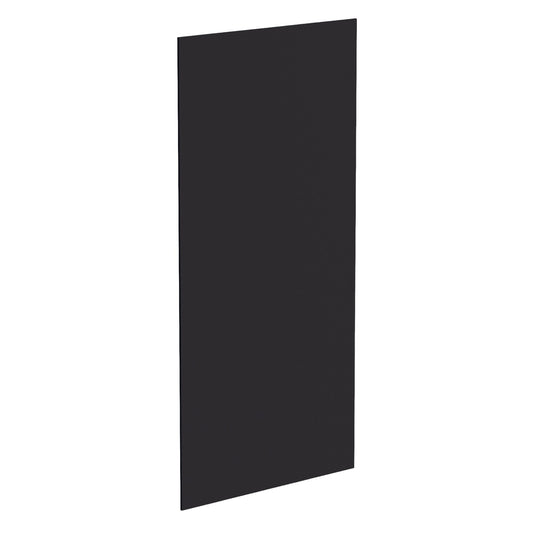 HE-BP48x96-1/2: Ebony Black Shaker 48"W x 96"H x 1/2"D Base End Skin Panel