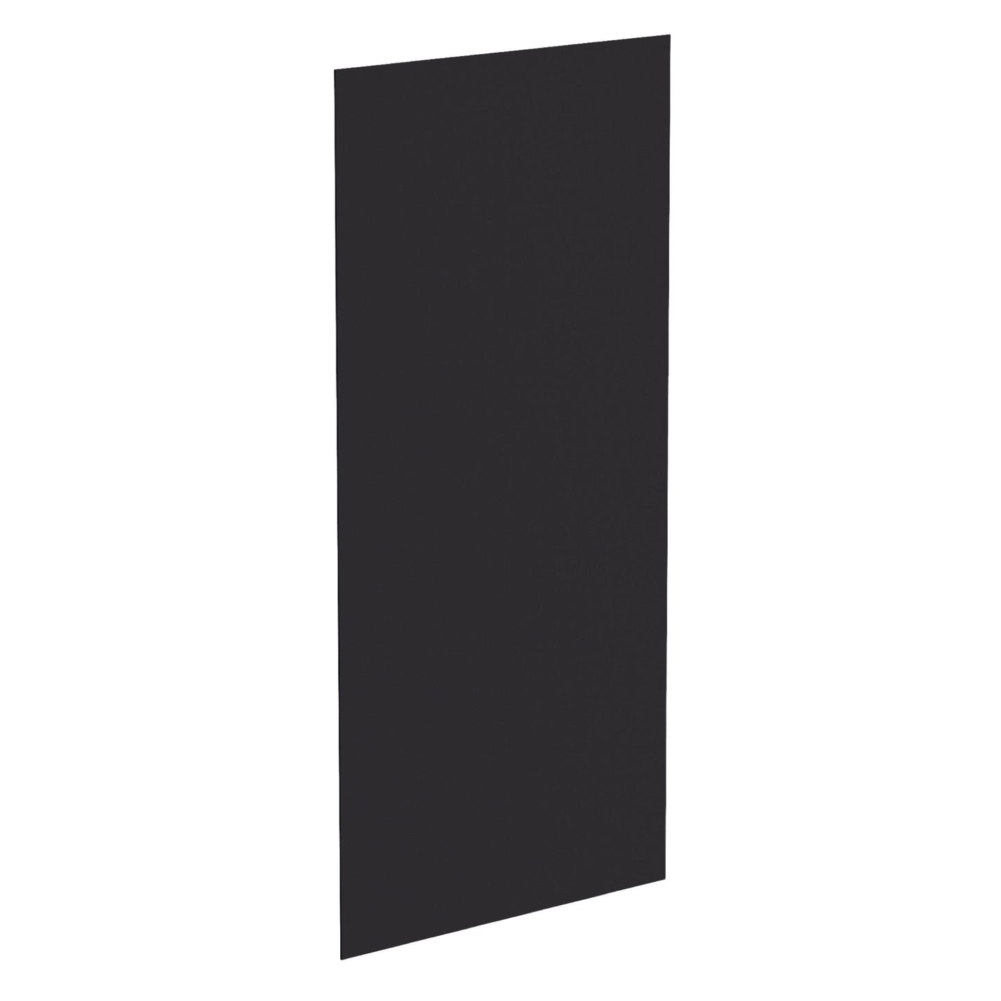 HE-BP4896-1/4: Ebony Black Shaker 48"W x 96"H x 1/4"D Base End Skin Panel