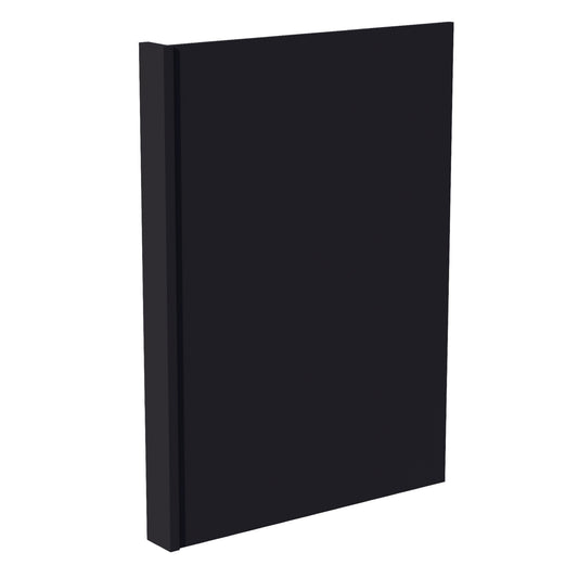 HE-DWR3: Ebony Black Shaker 3" Filler - 24"W x 34-1/2"H x 1/2"D Dishwasher Return Panel